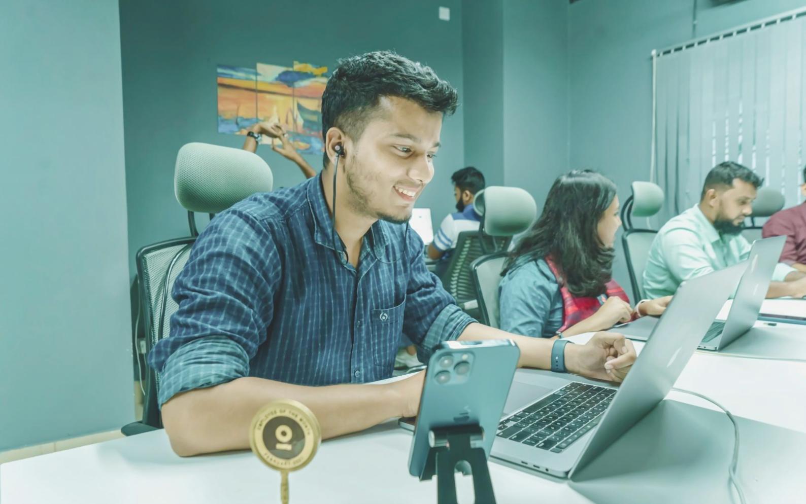 Financial planning session with detailed cash flow analysis