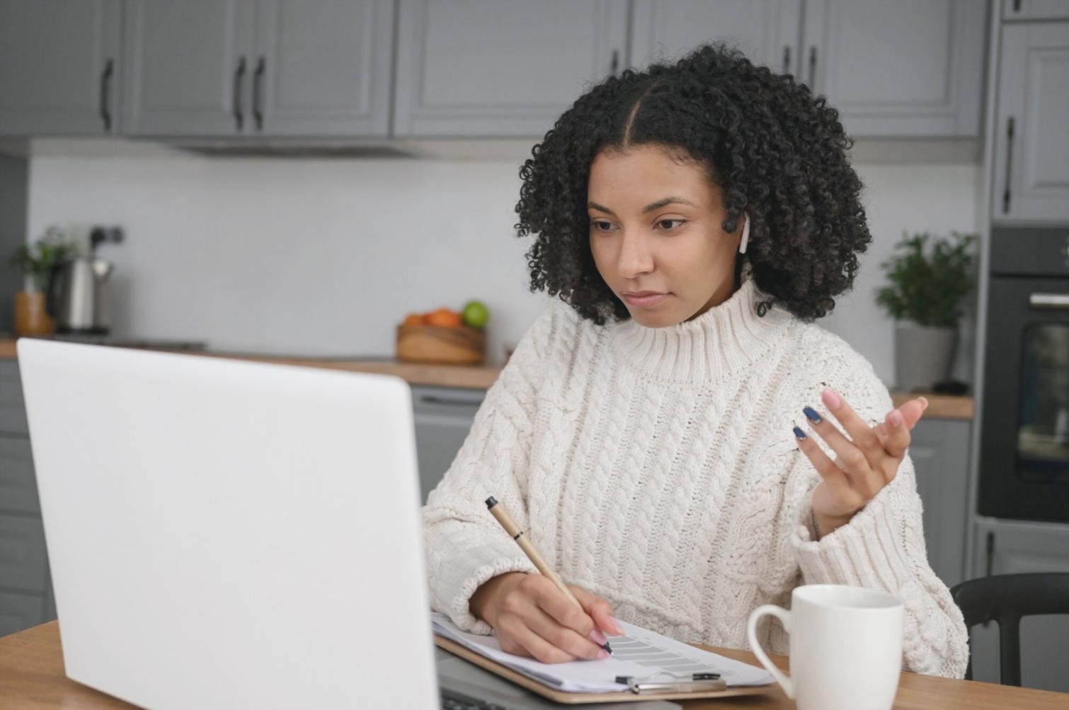 Strategic planning session with detailed cash flow analysis materials